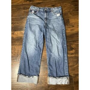 American Eagle Outfitters Blue Wide Leg Jeans